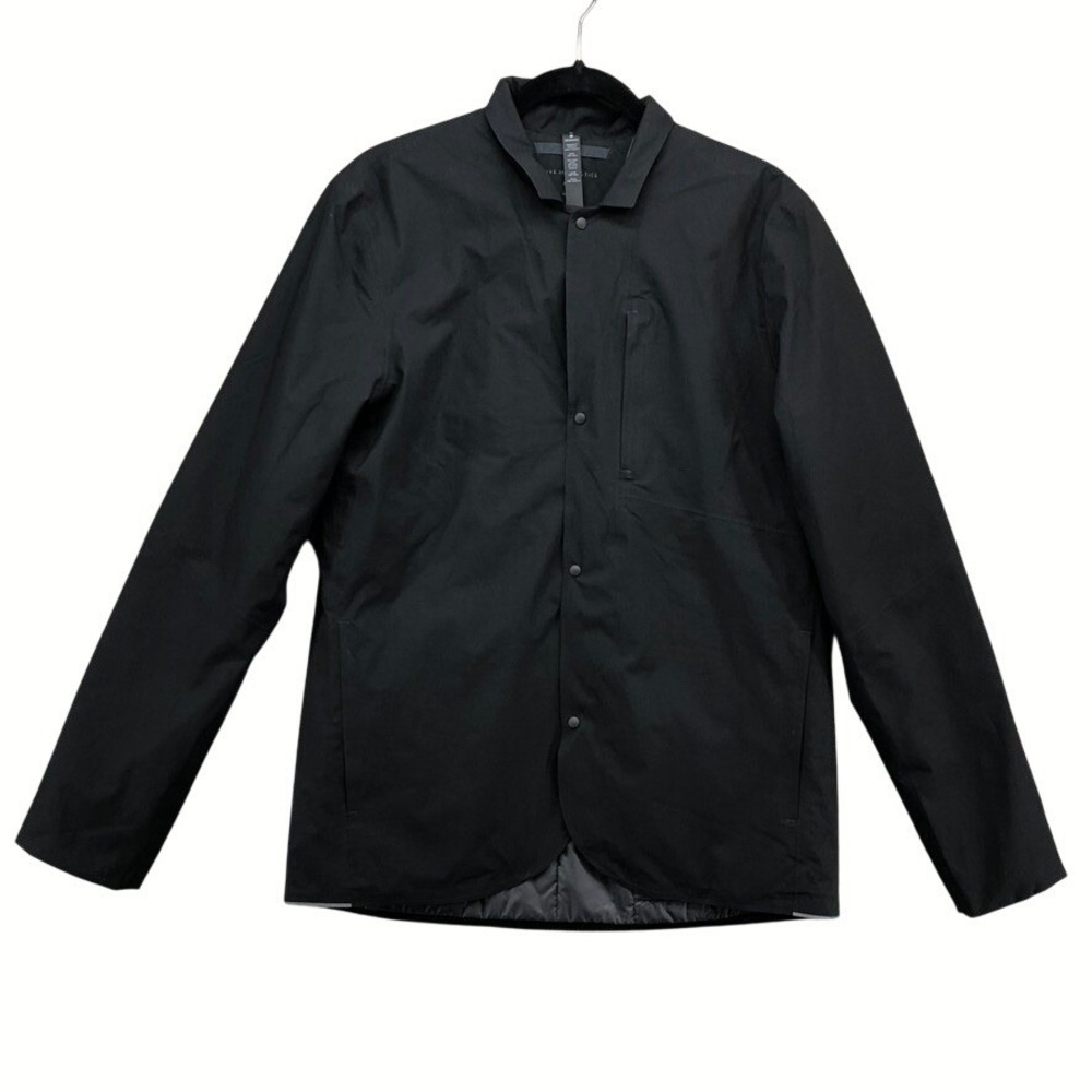 Lululemon Lab Insulated Shirt Jacket Mens Medium Black PrimaLoft Techwear Snap